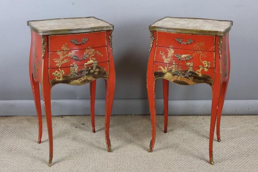 MESITAS DE NOCHE ESTILO LUIS XV