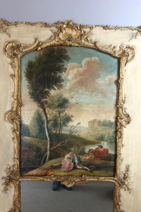 ESPEJO TRUMEAU ESTILO LUIS XV