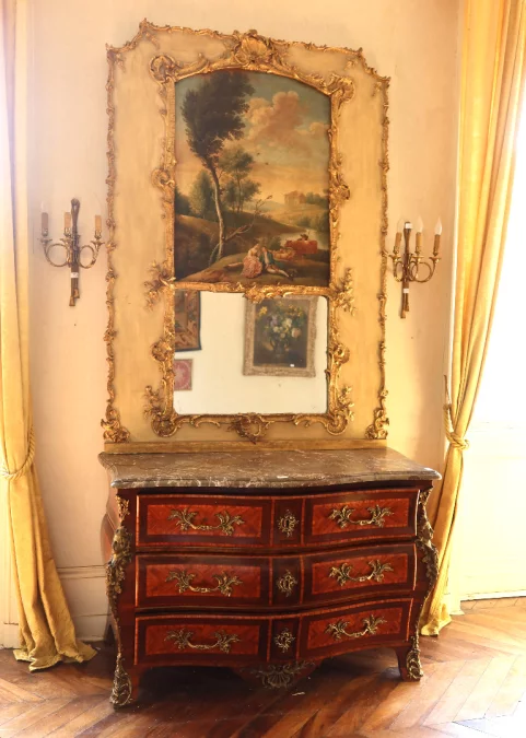 ESPEJO TRUMEAU ESTILO LUIS XV