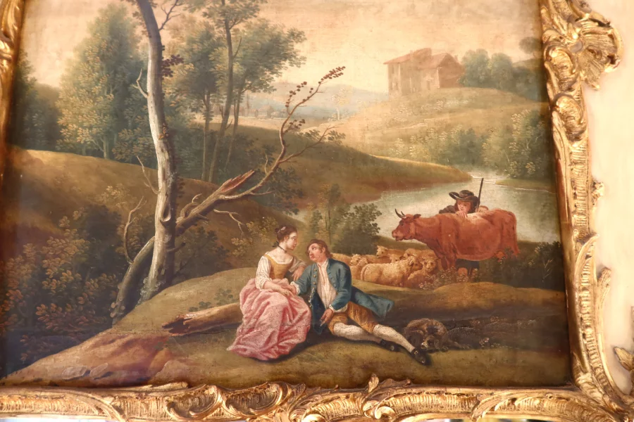 ESPEJO TRUMEAU ESTILO LUIS XV