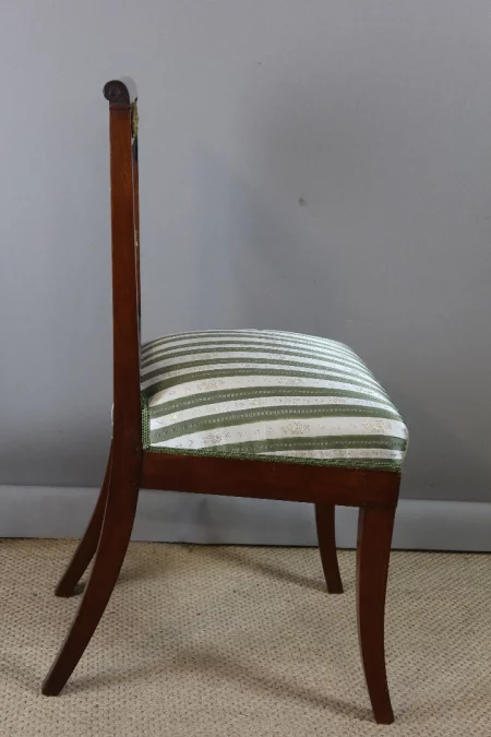 PAR DE SILLAS ESTILO IMPERIO FRANCÉS