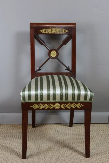 PAR DE SILLAS ESTILO IMPERIO FRANCÉS