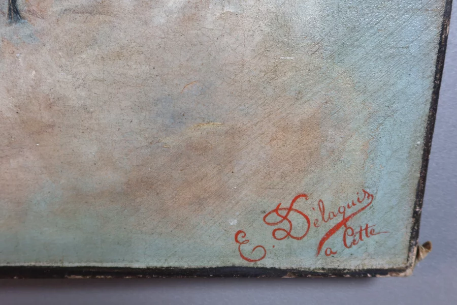 ÓLEO SOBRE LIENZO REPRESENTANDO QUERUBINES