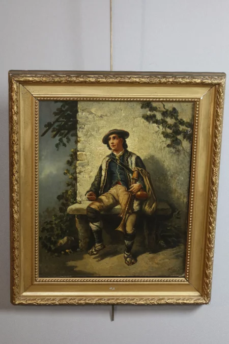 PAREJA DE CUADROS firmados A. LEONARD