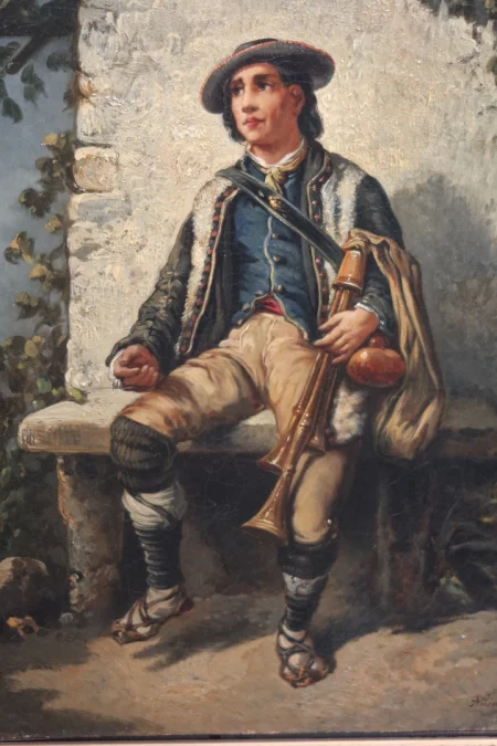 PAREJA DE CUADROS firmados A. LEONARD