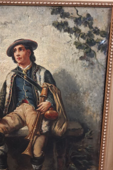 PAREJA DE CUADROS firmados A. LEONARD