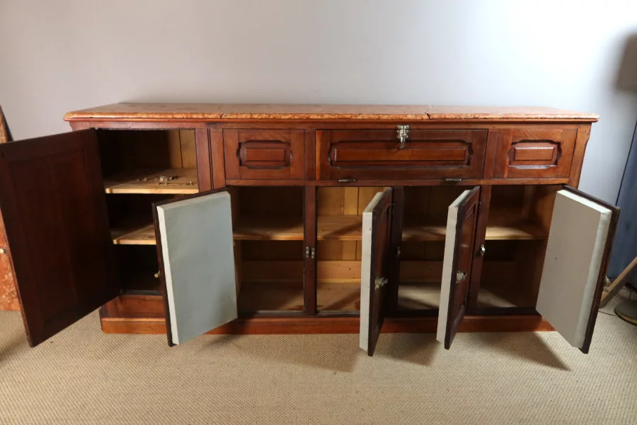 BARRA DE BAR Y RESPALDO DE ROBLE