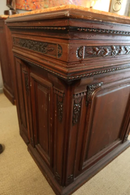 BARRA DE BAR Y RESPALDO DE ROBLE