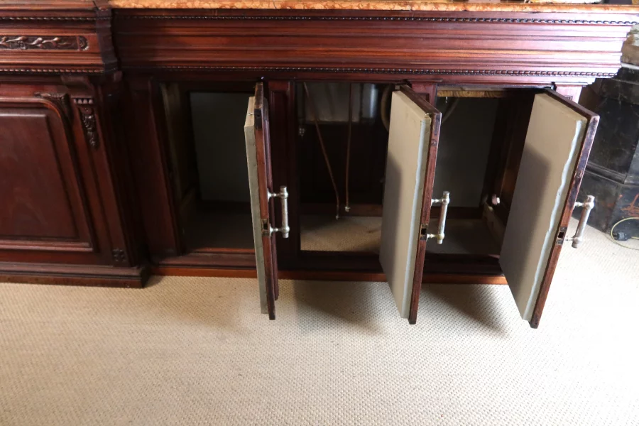 BARRA DE BAR Y RESPALDO DE ROBLE